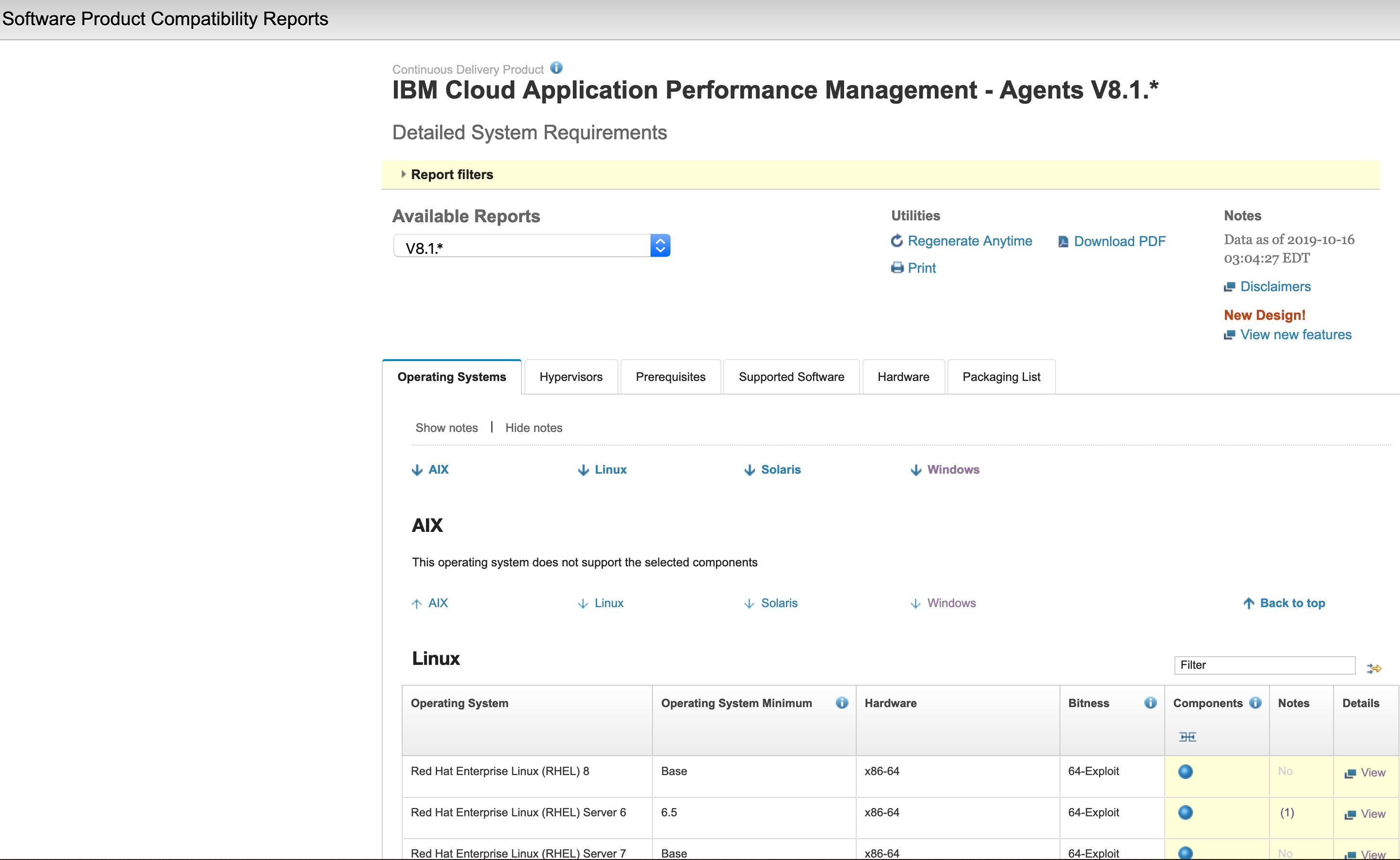 IBM APM 8.1 Synthetic agent SN Useful information tips