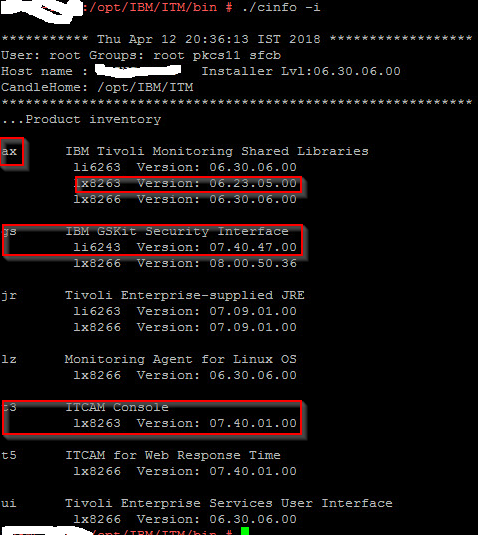 Itcam For Transactions Kciin0198e Error Message Unable To Start Agent