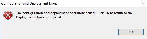 Configuration and Deployment Error