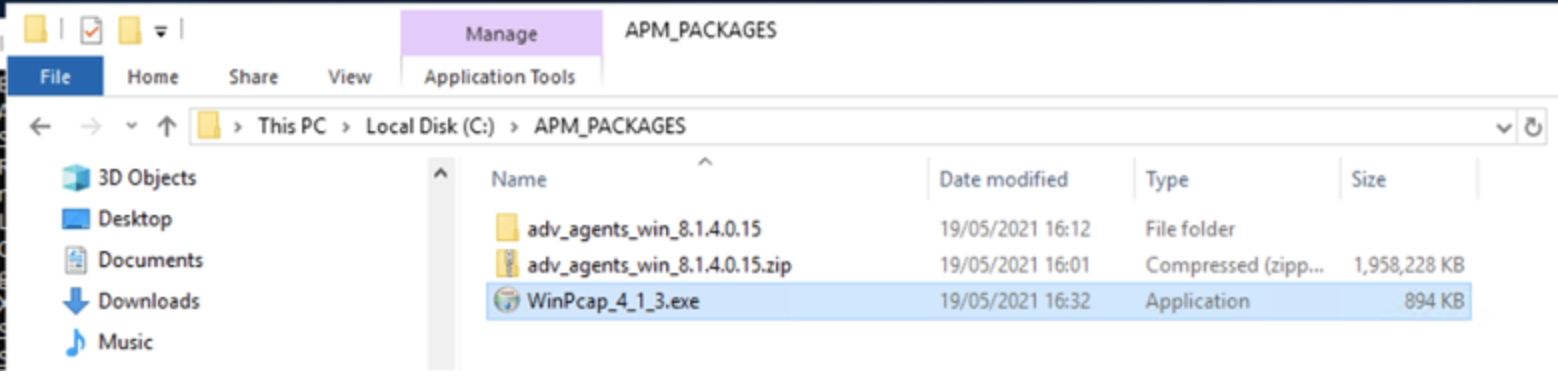 how to install IBM APM 8.1 Response Time agent on Windows 2019