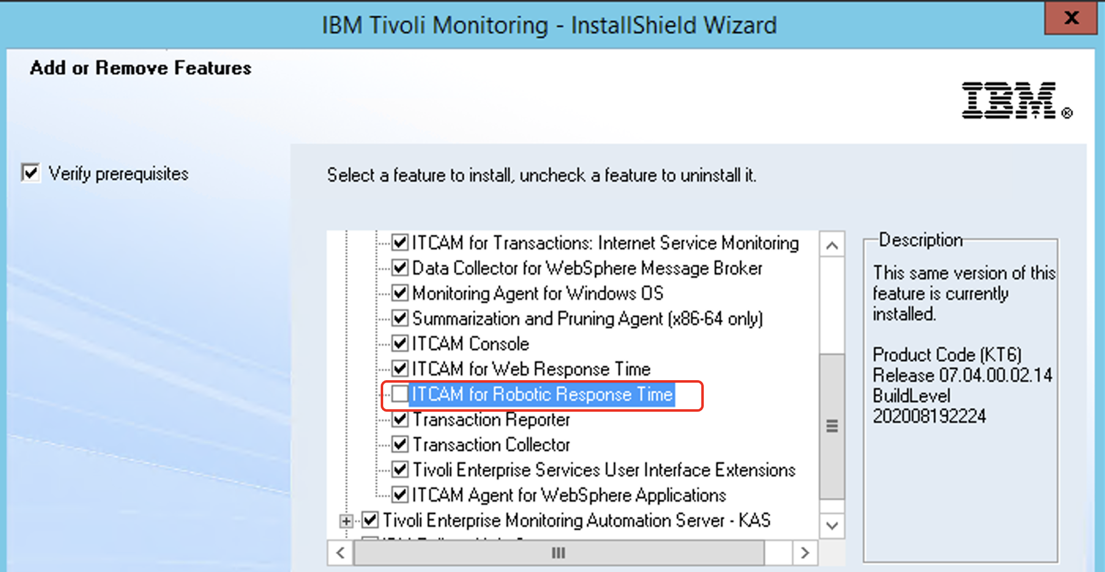 How to uninstall ITCAM for Robotic Response Time agent t6 on