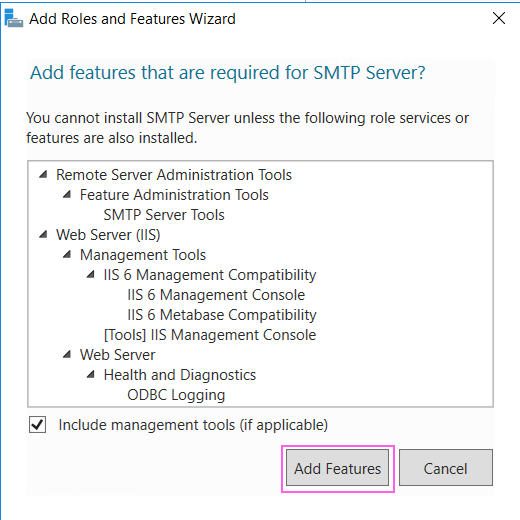 How to create a simple/basic SMTP server (based on Windows 2016) for use by  Controller