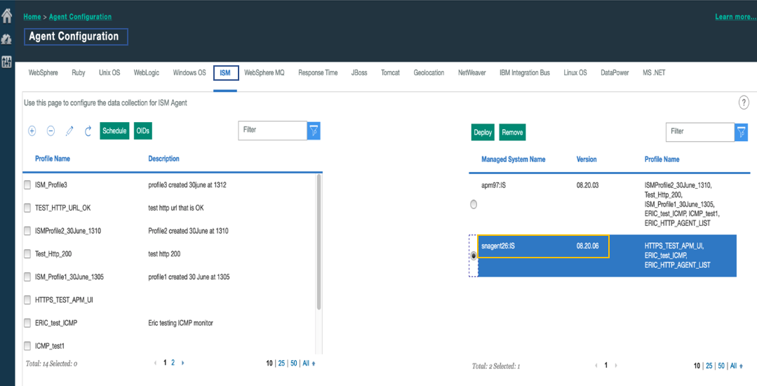 IBM APM 8.1 how to upgrade an ISM agent