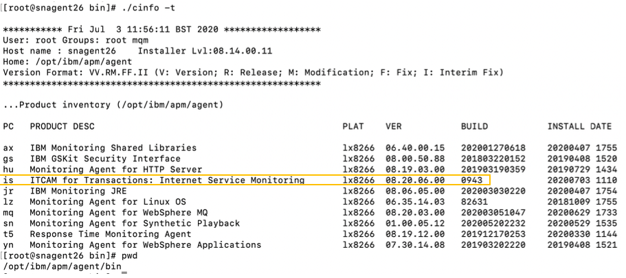 IBM APM 8.1 how to upgrade an ISM agent