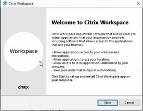 you already have this version of citrix workspace installed