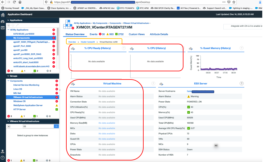 IBM APM v8.1 installation and configuration of VMWare VI agent