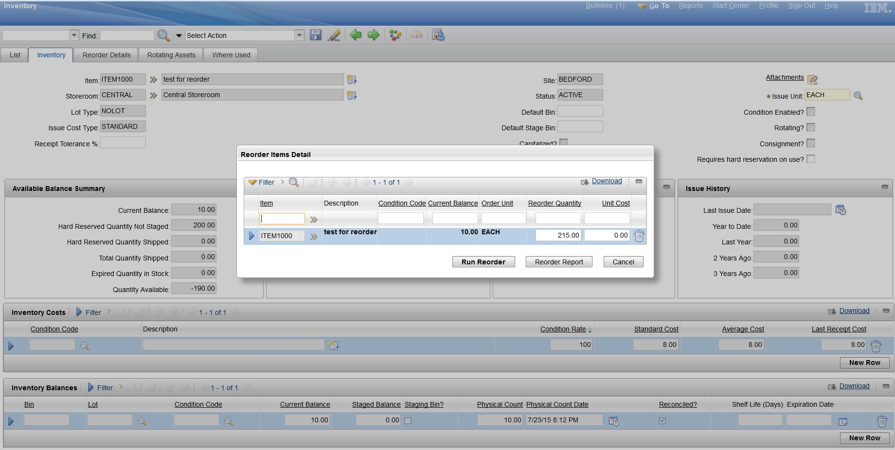 Using Maximo to Manage Inventory Reorders (Part 1 – Introduction) – Maven  Asset Management