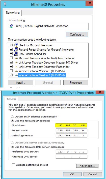 IP settings