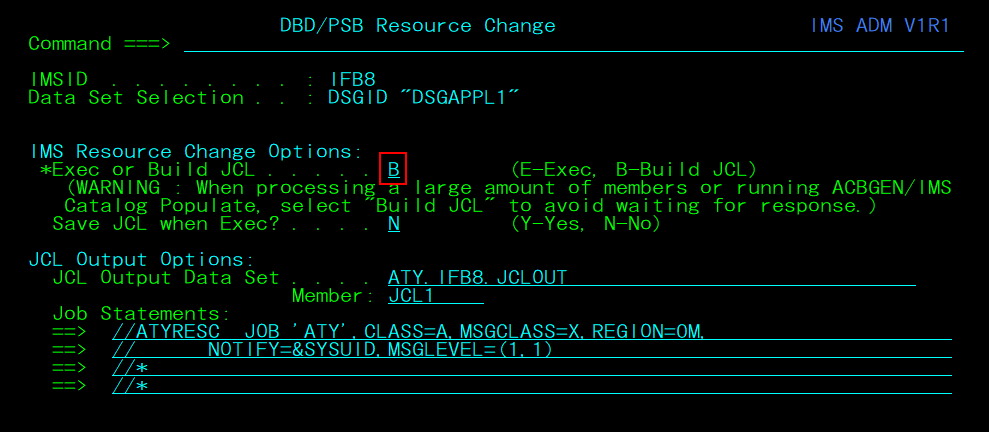 ims cobol language reference manual