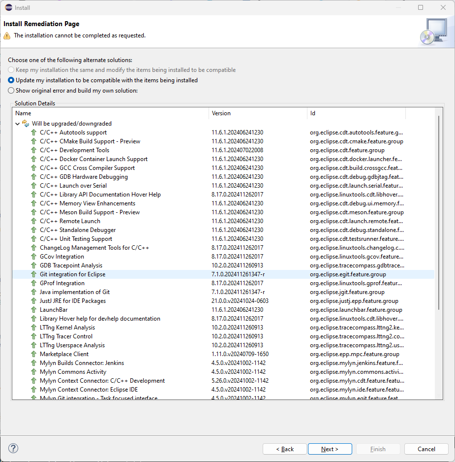 Install Remediation for the CDT component and its prerequisites.