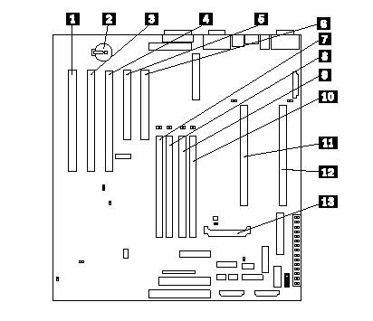 System board options connectors 