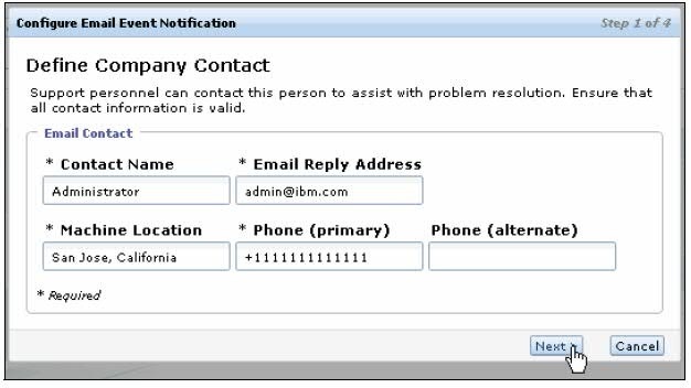 Storwize Call Home Email Alert and Inventory Configuration