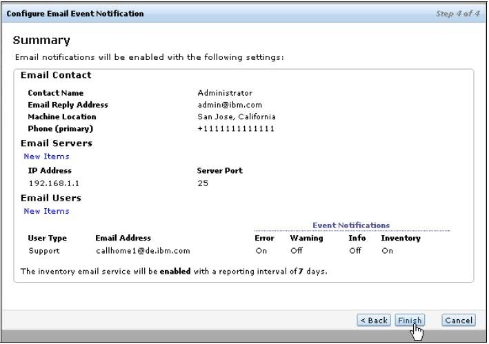 Storwize Call Home Email Alert and Inventory Configuration