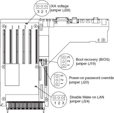 System board diagrams - IBM xSeries 365