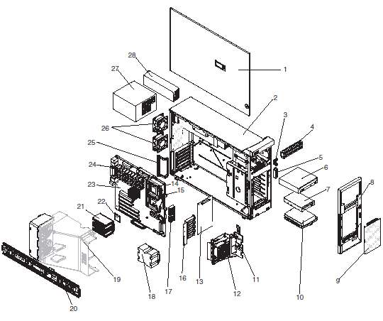 System service parts - IBM eServer xSeries 226