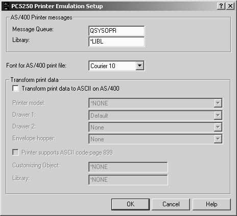 IBM i Access for Windows: Printing Spooled Files in Portrait Using PC5250