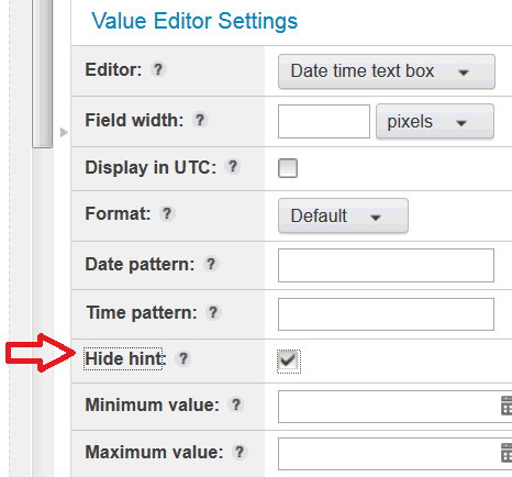 Entry Template Dates Show A Default Value Of Current Date