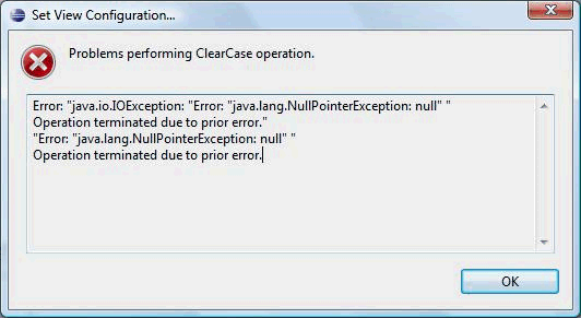 Create remote client view: "java.lang.NullPointerException"