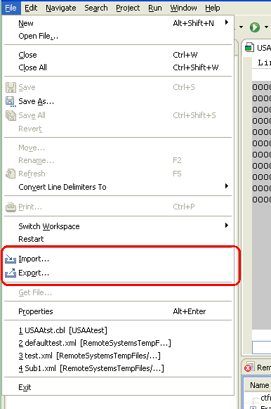 importing-or-exporting-key-bindings-in-ibm-rational-developer-for-system-z