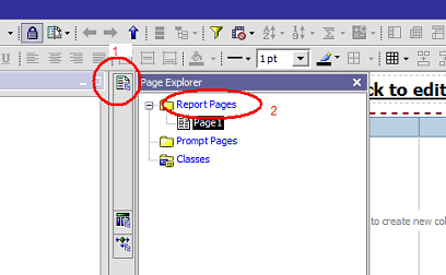 Creating a multi page report with Cognos Report Studio in .xls format